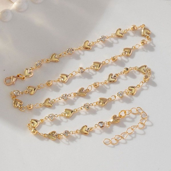 Kort Halsband Ins Stil Färgglad Zirkon Semesterstil Choker Enkel Mode Tjejaccessoarer Q0R8 C 1pcs