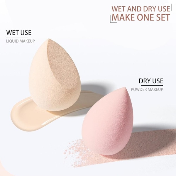 14 st Driftflaska Puff Set Vattendroppe Gourd Diagonal Skuren Puff Smink Ägg Set orange 14pcs