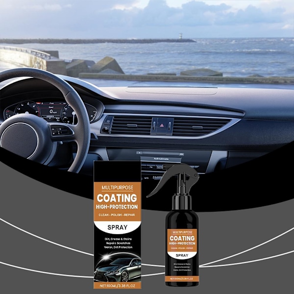 Turbo Shine Nexa, högt skydd snabb bilbeläggningsspray, bil Nano-spray 1pcsA One size 2pcs