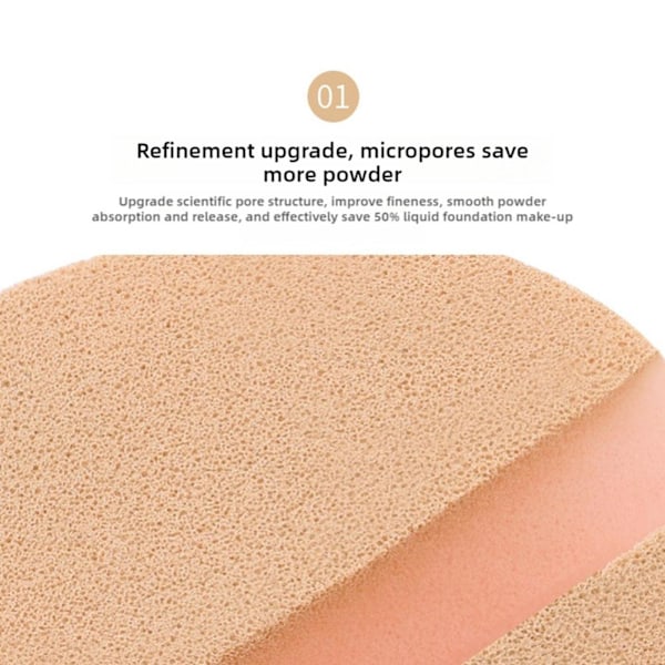 Pudersvamp Set Blå Skönhetsägg Svamp Luftkudde Icke-puder Smink Och Våt Användning Torr I0s5 Skin tone 12pcs