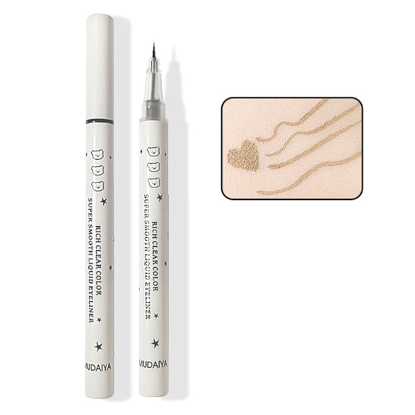 Flytande Eyeliner Penna Svart Brun Färg Eyeliner Penna Långvarig 02 Red Brown One size