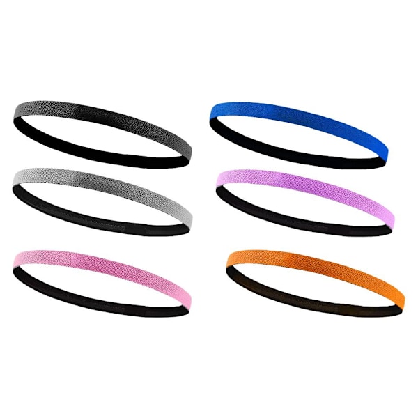 Fint Sportpannband Anti-Slip Svettabsorberande Hög Utomhus Yoga Löpning Stilfull Fitness J1i3 grey onesize