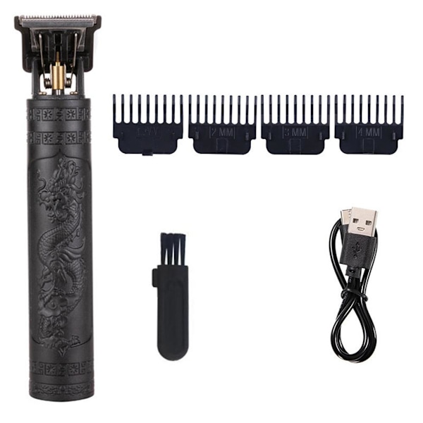 1500mah Elektrisk Rakapparat Herr Rakapparat Hårklippare Sladdlös Hårmaskin Skäggtrimmer Z9d2 black One size