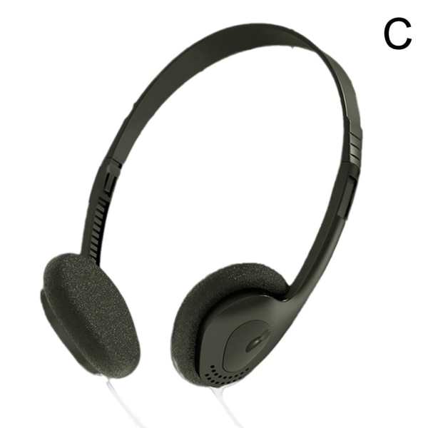 Vintage retro klassiska hörlurar Headset för Sony Panasonic CD MD black one-size