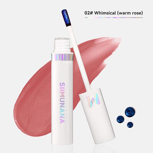 Läppfärg Peel off Läpp-tint Tattoo Färg Vattentät Långvarig 02#Whimsical(warm rose) 4ML
