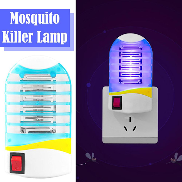 LED Elektrisk UV Myggdödarlampa - Flug Insekt Q Fälla Zapper H2F4