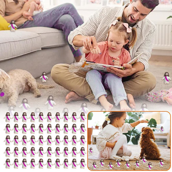 50x Mini Jesus-Figuriner Påskdekorationer, Bulk Små Baby Jesus-Figuriner 24pcs one-size