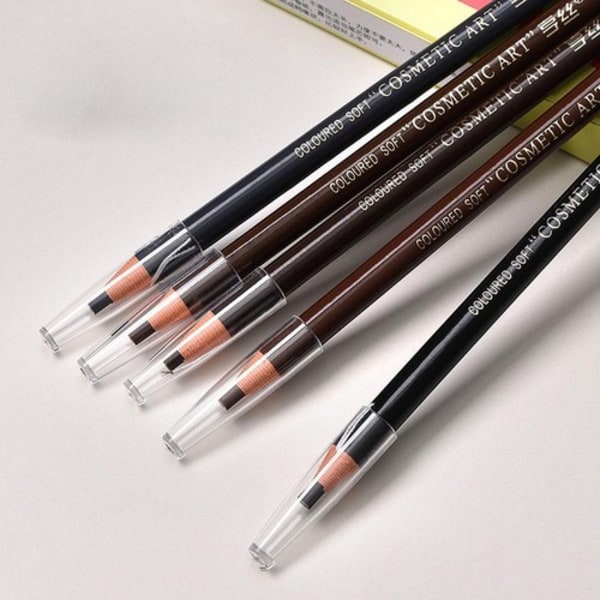 Micro Blading Tattoo Ögonbrynsfärg Penna Långvarig Ögonpenna Smink Bryn 3D 07# gray brown One-size