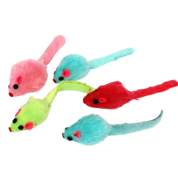 10 st Möss Husdjur Kattunge Leksak Present Leksaker Skrapa Rassel Fly 1 1set
