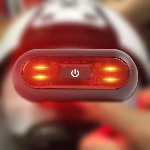 Motorcykel Cykelhjälm Nattremsa Säkerhetssignal LED-lampa Laddare USB X6J7