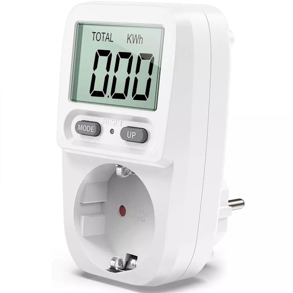 DIGITAL ENERGIFÖRBRUKNINGSMÄTARE & STRÖMFÖRBRUKNINGSRÄKNARE, UPP TILL 3680W V1W8 K4Z0
