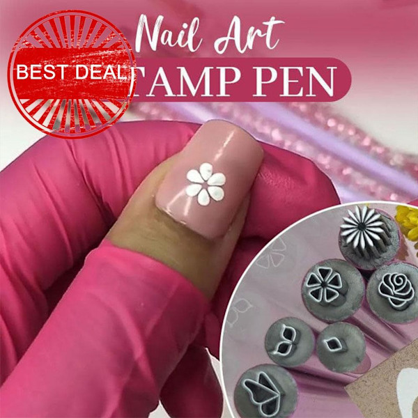 10-delars Nagelset Praktisk Nagelförsegling Nagelkonst Stämpel Penna P3h4 D 1pcs