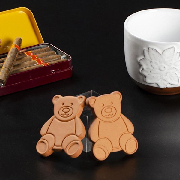 Terracotta Brun Sockerkaksbjörn Förvaring och Räddare Brun Skiva Socker Socker Brun J7M3 Squirrel 1pcs