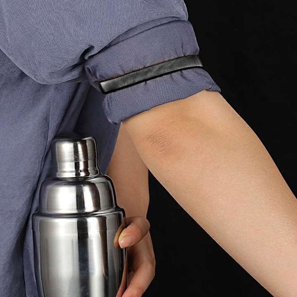 Armband Skjorta Trendigt Elastiskt Ärm Justerbart Armband Bartender Dekoration Vår Enkel F4V5 Kläder  white onesize