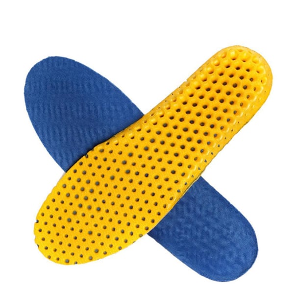 Sport Arch Support Soft Pad Insert Shoes Insoles Sole Memory Foa Yellow on black 43