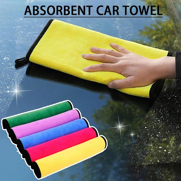 Superabsorberande Mikrofiberhanddukar för Biltvätt och Rengöring gray green One size