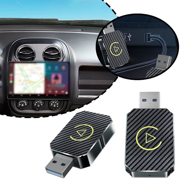 Trådlös Box Uppgradering Android Smart Bil Trådlös Adapter Box W8S4 R2P9 Y1K8 Silvery 1pcs