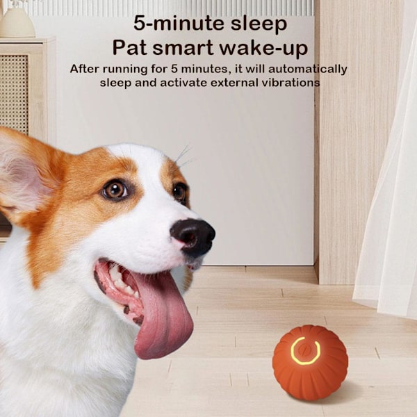 1x Smart Hundleksak Boll Elektronisk Interaktiv Leksak Rörlig Boll för Valp Katt K blue 1pcs