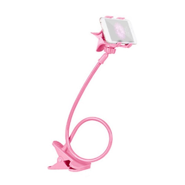 Universell Lazy Mobiltelefon Svanhals Stativhållare Flexibel Säng Skrivbord Bordsklämma√ pink one-size