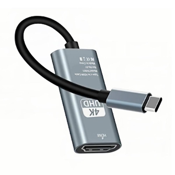 4K 60Hz USB C till HDMI Adapter Typ C Thunderbolt 3 till HDMI Konverterare✨a