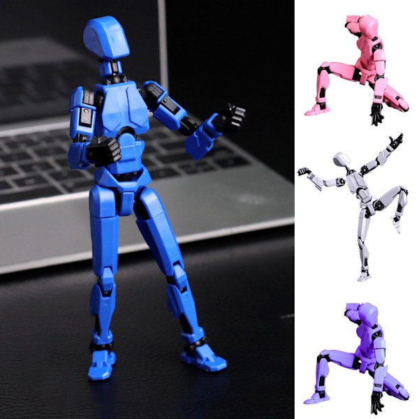 Rolig Vridande Stickman Sugpropp Variation Liten Robot Dekompressions Stickman Fotografi Leksak K5y1 pink black onesize