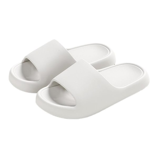 Nya Tofflor med \"Bajs-Känsla\" för Inomhus-, Hem- och Hushållsbruk, Halkfria Tofflor,, white 4445