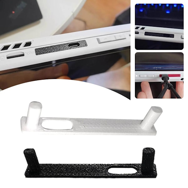 EIRZNGXQ Dammskydd för ASUS ROG Ally Handhållen Laddningsport Skydd Stick Locks white For rog ally