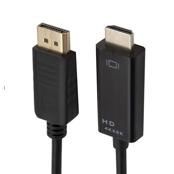1.8m Kvalitets Display Port Dp Till Hane Lcd PC HD Tv Laptop Adapter Kabel AV V6W9