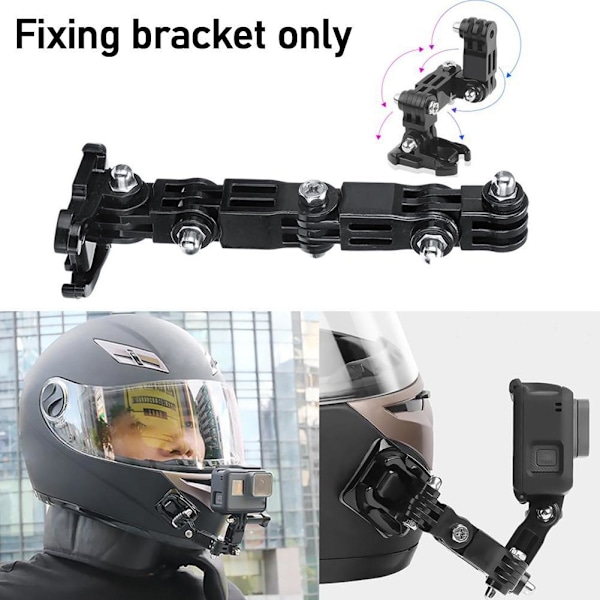 Motorcykel Helhjälm Hakfäste för Gopro 3 4 5 Hero Sjcam Action Camera