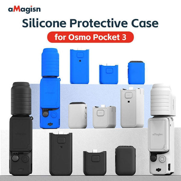 Silikonskydd för Osmo Pocket 3 -50% RABATT Snabbt blue All-purpose version