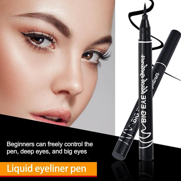 Flytande Eyeliner Penna Vattentät och Svettsäker Långvarig Kladdfri och Eyeliner Inte O2E9