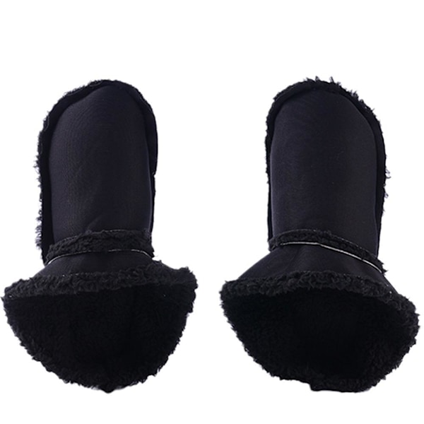 CUIKOSAER Vintertofflor Foder Plysch Päls Tofflor Foder Slip-in, Innersulor för Crocs Tofflor Ersättning, Vit Pälsinsats, Varma Hustomtar Fleece black 39-40