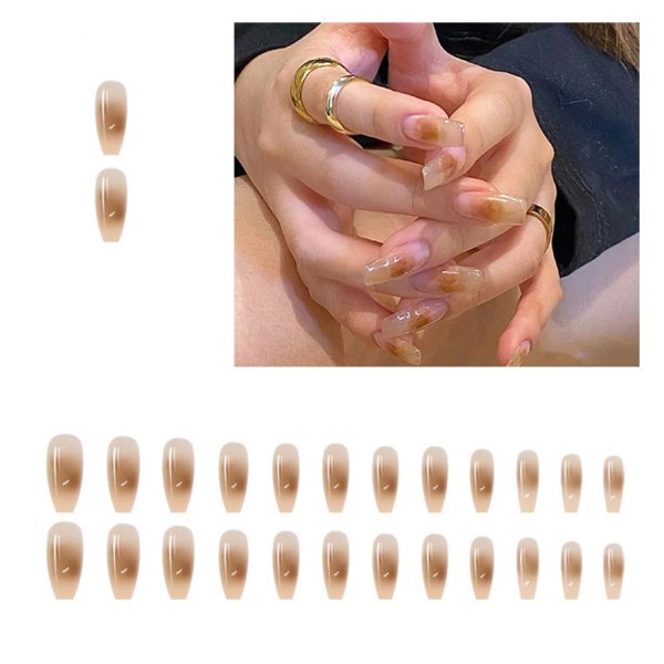 Fake Wearing Nail Enhancement Patches Extended Nail Jelly Gel. A269 one-size