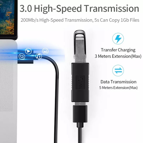 USB 3.0 A Hona till Hona Konverter Adapter Kontakt Kopplare Kabel Förlängare X0U5
