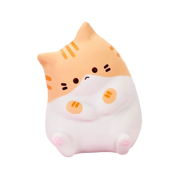 Cartoon Kawaii Cat Slow Rebound Decompression Toy Compression St grey one-size