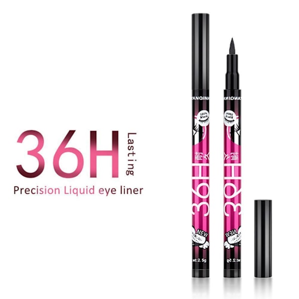 36H Färgglad Vattentät Penna Flytande Eyeliner Ögonpenna Skönhetspenna 4 sorter O1W3 black 1pcs