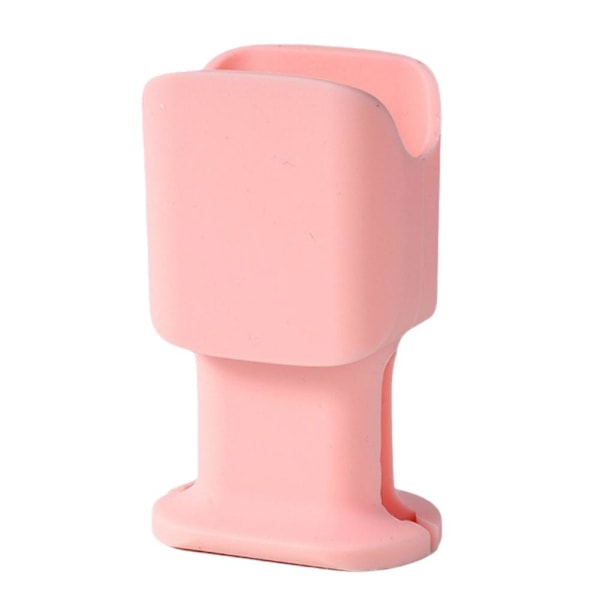 2-i-1 Silikonskydd för Laddare med Sladdvinda - Datakabelvinda, Anti-brottskydd för USB-C Snabbladdningskablar, Passar 18W/20W/25W Pink 1pcs