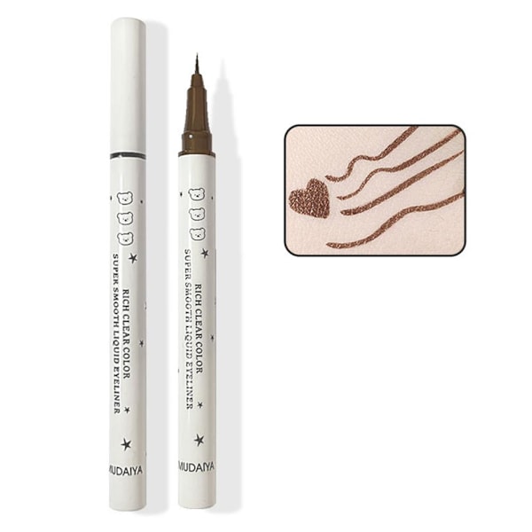 Flytande Eyeliner Penna Svart Brun Färg Eyeliner Penna Långvarig 01 Black One size
