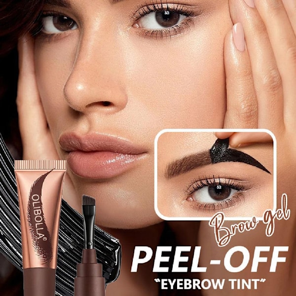 Ögonbrynstatuering Peel-Off Tint Gel Brow Easy Långvarig Vattentät❀ RUEEET#3 6ml