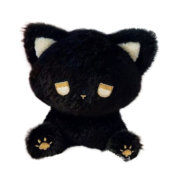 Fashion Emo Kitten Plysch Björn Docka Leksak Tecknad Fluffigt Djur Gosig Samlarobjekt Stoppad T2v1 Golden eyes 1pcs