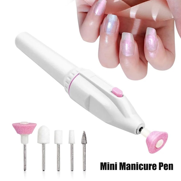 Manikyr Elektrisk Mühle Mini Manikyr Pen Test Polisher Skarp Nagel 5 M0V6 X C3J2