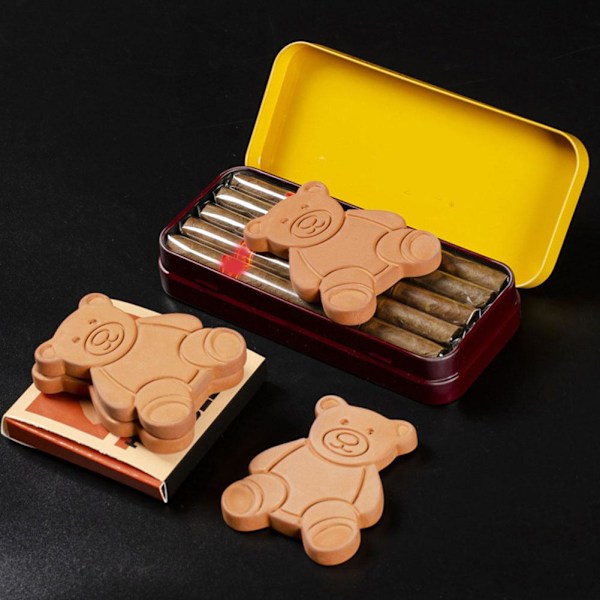 Terracotta Brun Sockerkaksbjörn Förvaring och Räddare Brun Skiva Socker Socker Brun J7M3 Squirrel 1pcs