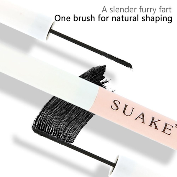 SUAKE Vattentät Mascara Långvarig Makeup Liten Borste Tät Mascara Lång Smal Lockig Huvud Y2O3 black 5g