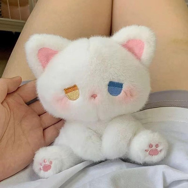 Fashion Emo Kitten Plysch Björn Docka Leksak Tecknad Fluffigt Djur Gosig Samlarobjekt Stoppad T2v1 Golden eyes 1pcs