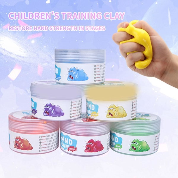 Terapi Putty 50g Fysio Fingerövning Finmotorisk Träning Handfärdighet Terapi Rehabilitering E2p1 EXTRA SOFT yellow onesize