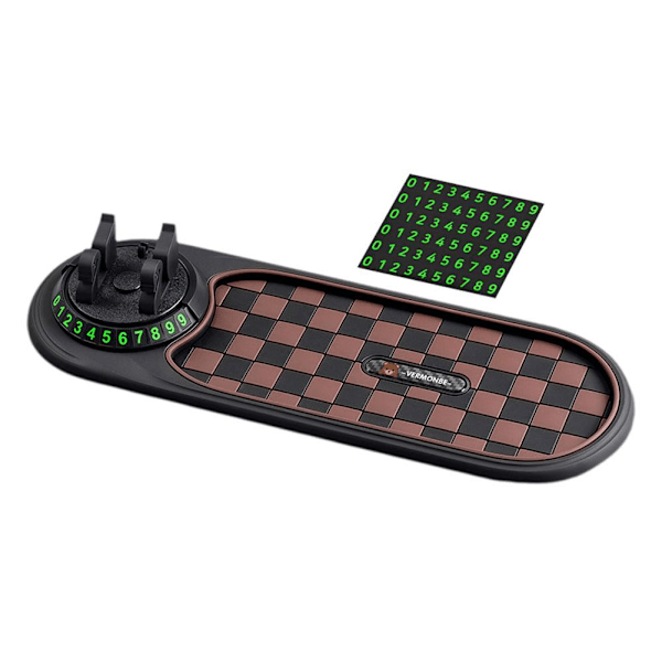 Bil Multifunktionell Halkfri Matta Telefonhållare Instrumentbräda Sticky P brown one-size