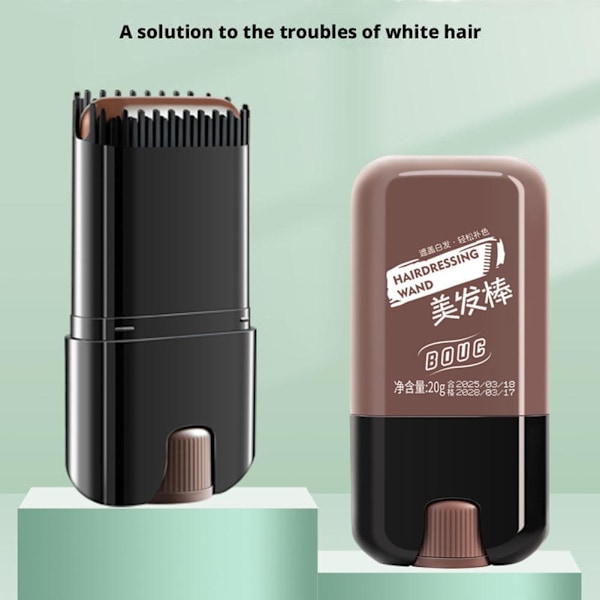 Hårfärg Stick Långvarig Tvättbar Täcker Grått Hår Färgpenna G0D0 chestnut brown 20g