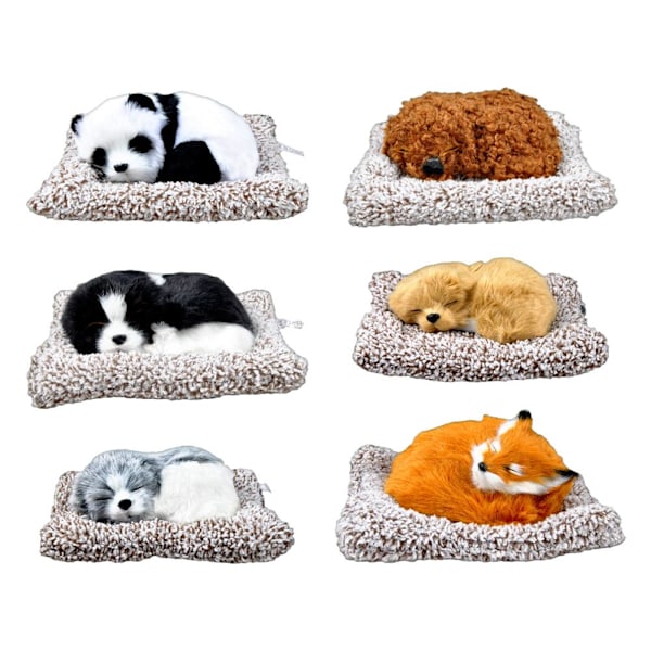 Bildekoration Instrumentbräda Simulerad Panda Bil Interiör Dekoration Lukt Docka Display Absorberande S1Q2 gray one-size