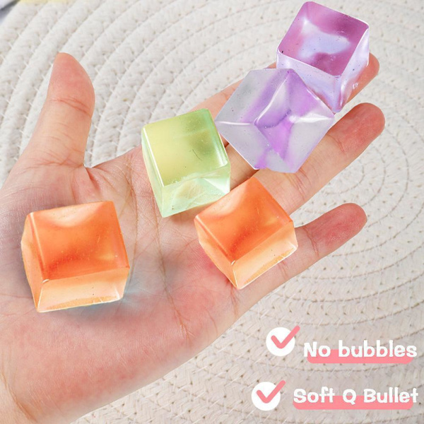 Mini Isblock Leksak Stressboll Leksak Ny Transparent Lot L5 Kub Fidget F6Y6 T3U6 green one-size