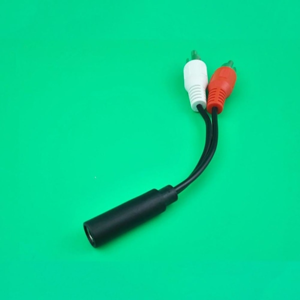 3,5 mm ljudjack hona till 2 x Phono RCA hane stereokontakt hållbar-